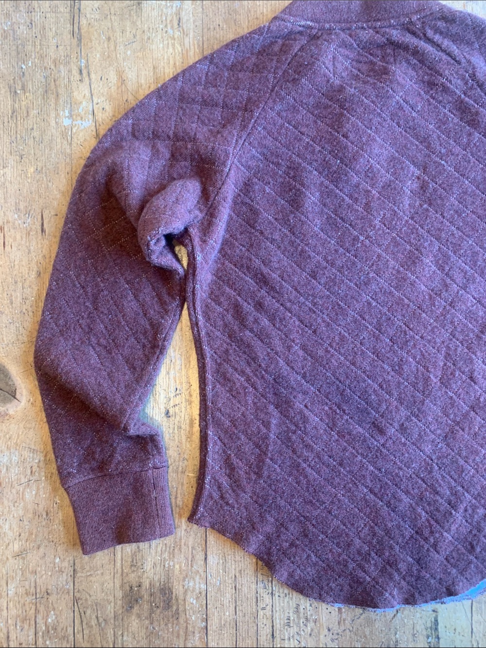 Patagonia Women's Quilted Henley Sweater - Maroon - Picture 8 of 16